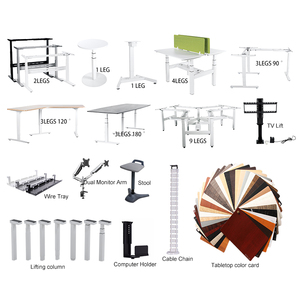 M1 Custom Friendly Ergonomic Office Standing Desk Factory Adjustable Height <strong>Table</strong> <strong>with</strong> <strong>Wheels</strong> - Product Image 6