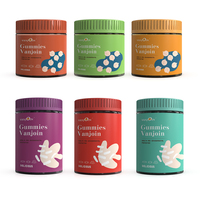 Bouteille en plastique PET vide personnalisée pour capsules médicales, pilules, vitamines, compléments alimentaires, bouteille ronde bleue à large ouverture avec bouchon à vis 100ML 120ML 180ML