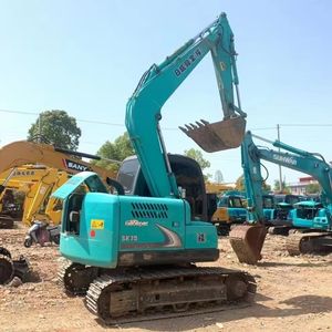 Excavatrice Kobelco Sk75 d'occasion d'origine japonaise, Kobelco Sk 75, excavatrice hydraulique sur chenilles de 7 tonnes à vendre - Product Image 5