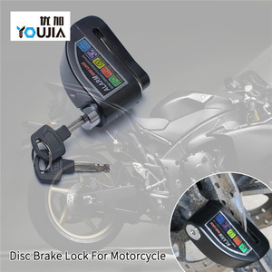 Candado de disco con alarma Youjia de 12V y 110dB, metálico, antirrobo, para la parte delantera de motocicletas - Product Image 2