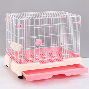 Cage pour <span class=keywords><strong>chien</strong></span> à prix d'usine plateau inférieur amovible et serrure de sécurité caisse pour animaux de compagnie intérieure/extérieure - Product Image 1