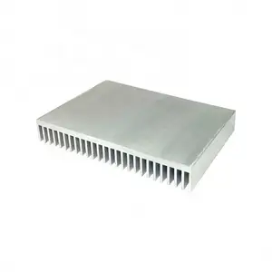 6061anodized Sliver Aluminum Profile Led Heat Sink Bar 200mm Heat Sink In Stock