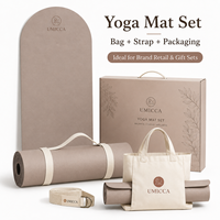 Tapis de yoga personnalisé en caoutchouc naturel PU avec sac, antidérapant, écologique, fabricant de tapis de yoga avec logo personnalisé pour les marques de yoga