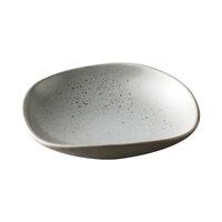 Motif de plante jetable de style japonais transfrontalier en céramique Hot Pot Dip Spit Bone Plate Creative Retro Snack Dessert Vaisselle