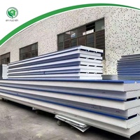Panel de Techo y Pared de Acero Galvanizado EPS Sandwich de 50-200 mm, Personalizado de Fábrica, Interior Completamente Tecnológico, Resistente al Fuego y Ecológico