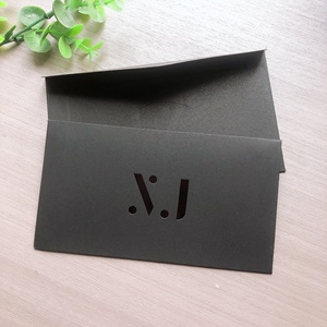 Tùy chỉnh màu đen lá Logo Quà Tặng chứng từ giấy chứng nhận 16*11cm các tông phong bì với màn hình in ấn Loại sản phẩm Túi - Product Image 4