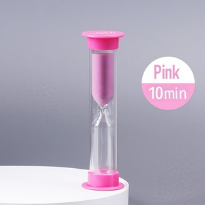 Modern Çevre Dostu Taşınabilir Hafif Kum Saati 10 Saniye ABS Cam El Yapımı Dayanıklı Silindirik Promosyon Hediyesi - Product Image 2