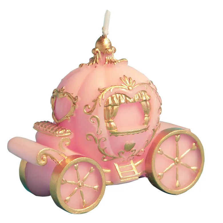 甘いカボチャの馬車の誕生日のキャンドルパーティー用品のための王女の誕生日のキャンドル