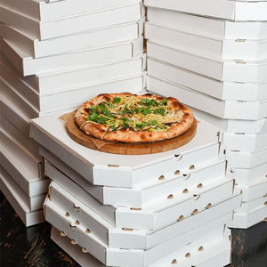 Cajas de Pizza Rectangulares Personalizadas al por Mayor, Impresas con Logotipo, Ecológicas, de Kraft, para Entrega de Alimentos, para Uso en Restaurantes - Product Image 3