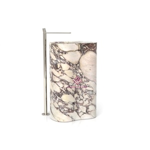 Lavabo autoportant en travertin romain, design Infinity, en pierre massif, pour hôtel et villa de luxe - Product Image 3