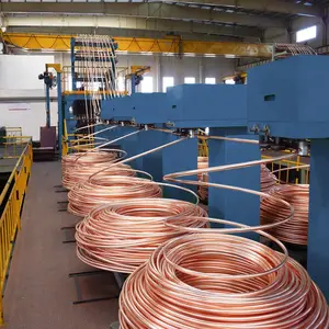 Ligne de production de rebuts de câbles en fil de cuivre de 8mm de diamètre machine de fabrication de tiges de cuivre sans oxygène