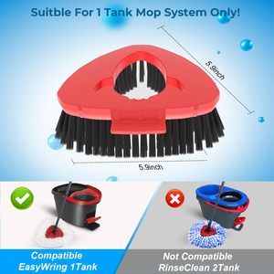 Brosse de nettoyage profond pour carrelage, poils non rayants, pour serpillière Vileda <span class=keywords><strong>Turbo</strong></span> EasyWring, usage intensif - Livraison directe - Product Image 2