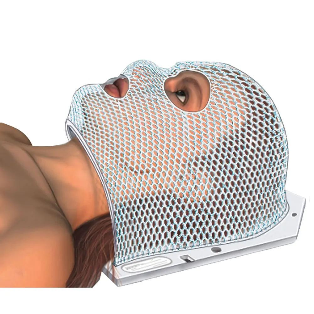 Custom-Made Termoplastik Radiasi Masker untuk Pasien Kepala Leher Bahu Posisi dan Fiksasi Selama Pengobatan Radiasi