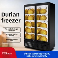 Lemari Pendingin Vertikal Komersial Pendingin Udara Auto Defrost Pintu Kaca Anti-Kabut Kontrol Digital Refrigeran R290 Multi-Voltase