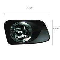 Juego de Faros Antiniebla LED para Toyota Corolla Axio Fielder NZE140 NZE141 2007 a 2011 con Marco y Línea de Grupo