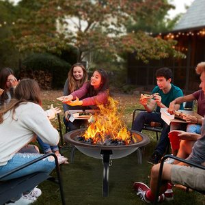 Pozzi di fuoco portatili all'aperto <span class=keywords><strong>a</strong></span> <span class=keywords><strong>legna</strong></span> fumatore <span class=keywords><strong>carbone</strong></span> Barbecue griglia fuoco pozzo ciotola Patio piccoli pozzi di fuoco fuori campeggio Barbecue - Product Image 4