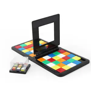 다채로운 광장 다른 교육 장난감 두뇌 티저 퍼즐 매직 블록 테이블 루빅스 레이스 게임