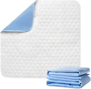 Coussinets pipi pour adultes coussinets antidérapants coussinets de lit matelassés pour l'incontinence lavable réutilisable protecteur de feuille d'incontinence - Product Image 1