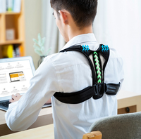 Ceinture correctrice de Posture ajustable pour le dos, soutien de la clavicule et de la colonne vertébrale remodelez votre corps, le bureau, le haut du dos et le cou