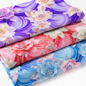 Rollo de Tela de Rayón Tejida con Estampado Personalizado, Diseño Hawaiano, 100% Rayón Challis, para Vestidos de Playa para Mujer - Product Image 1