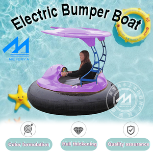 เรือถีบไฟเบอร์กลาสราคาโรงงานขายส่ง เรือกันชนไฟฟ้าแบบใช้เท้าถีบ ลดราคา อุปกรณ์เล่นน้ำ - Product Image 6