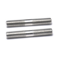 Perno de Doble Extremo de Acero Inoxidable 304 DIN938, Resistente a la Corrosión, M6-M20, para Ingeniería Mecánica