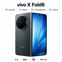 vivo X Fold6 Nouveau Smartphone Pliable 5G 2026 Dimensity 9500 Batterie 7000mAh Écran LTPO Caméra ZEISS IPX8 Téléphone Mobile Professionnel IA