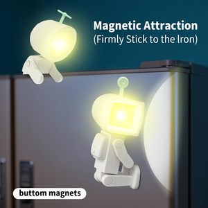 Phi Hành Gia Từ LED Ánh Sáng Ban Đêm Với Mini Robot Pin Cuốn Sách Mini Máy Tính Để Bàn Xây Dựng Khối Trang Trí LED Bầu Không Khí Ánh Sáng - Product Image 3