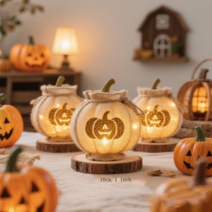 Lanterne Citrouille d'Halloween Lumineuse Portable pour Enfants – Seau pour Friandises, Petit Cadeau, Prix Usine, Vente Chaude - Product Image 4