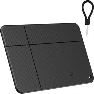 Carte de suivi MiLi MiCard pour portefeuille, compatible téléphones <span class=keywords><strong>Android</strong></span>/iOS, application Find My, localisateur sans fil rechargeable, noir, 1 pièce, pour personnes âgées/enfants - Product Image 1