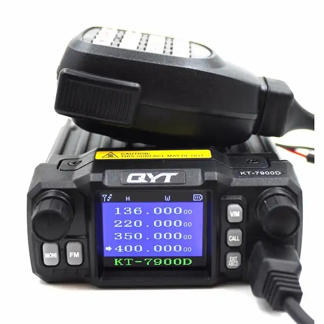 QYT KT-7900D , 2026 Best Buy Vehicle-mounted Radio 200 Channels Big Colorful Screen QYT KT-7900D 25W Quad Band Car Mobile Radio
