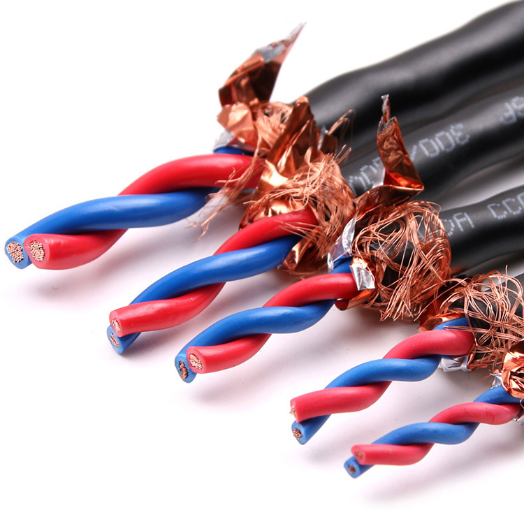RVSP <strong>Twisted</strong> <strong>Pair</strong> <strong>Shielded</strong> <strong>Cable</strong> OFC Tin-plated Copper Stranded <strong>2</strong>-8 <strong>Cores</strong> PVC Insulation LSZH Jacket RS485 <strong>Cable</strong>