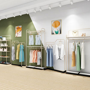 Espositore per <span class=keywords><strong>Abbigliamento</strong></span> Nero Opaco <span class=keywords><strong>di</strong></span> Lusso per <span class=keywords><strong>Negozi</strong></span> <span class=keywords><strong>di</strong></span> <span class=keywords><strong>Abbigliamento</strong></span> <span class=keywords><strong>Femminile</strong></span> - Product Image 1