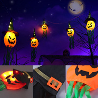 Décor à la maison forme de citrouille lumière LED Halloween décoration lumières fantôme LDE lampe vacances fête décorations cadeaux fournitures