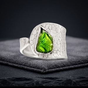 Bague unisexe en argent sterling 925 faite à la main avec émeraude naturelle verte personnalisée, best-seller, pour femme, fête, mariage, fiançailles - Product Image 3