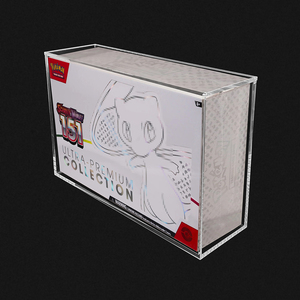 99% UV-bescherming Acryl Transparante Beschermhoes Duurzaam Engelse Editie Plexiglas Pokémon Kaart PTCG Acryl Booster <span class=keywords><strong>Case</strong></span> - Product Image 5