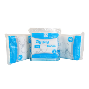 Üretici doğrudan satış 50g 100g 100% düz pamuk yün <span class=keywords><strong>zig</strong></span> <span class=keywords><strong>zag</strong></span> pamuk hastane için