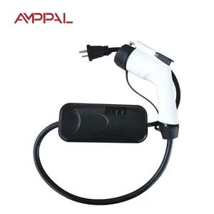 32A 3 Phase Adjustable Portable EV Charger Type 2 With CEE Plug 22KW Electric Vehicle Car Charger