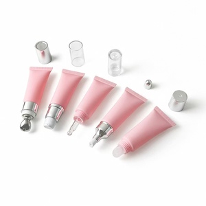 Tubo per Lucidalabbra da 10ml 15ml 20ml, Confezione Cosmetica in Plastica con Logo Personalizzato, Stampa a Caldo Rosa Oro - Product Image 2