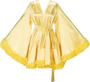 Bata de baño de manga larga para mujer, lencería corta, batas nupciales para novia, para sesiones de fotos de maternidad - Product Image 2