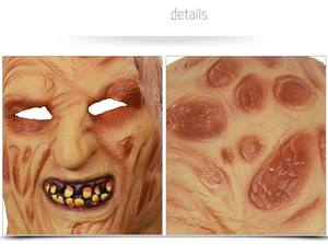 Máscara de Látex con Rostro Quemado, Cabeza de Monstruo de Cadáver, Horrorífica, Cara Podrida de Zombi, Cabeza de Anciano, Cara Triste, para Halloween y Festivales de Fantasmas - Product Image 6