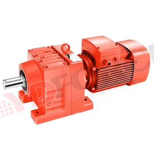 Gearbox penggerak Helical Gearbox Motor manufaktur 1400rpm gir peredam kecepatan dengan poros