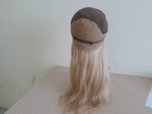 Venta al por mayor Super doble dibujado birmano rizado frente de encaje Glueless pelucas de cabello humano - Product Image 4