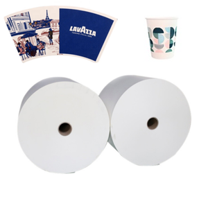 Cấp Thực Phẩm <span class=keywords><strong>In</strong></span> Một Mặt Trắng PE Tráng Giấy Kraft Trong Cuộn Cho Cốc Giấy Nguyên Liệu - Product Image 1