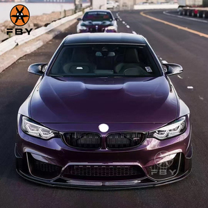 Hoge kwaliteit <span class=keywords><strong>R</strong></span>-stijl carbon fiber voorbumper lip voor BMW M3 M4 F80 F82 bodykit - Product Image 3