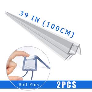 Hydrorelax ללא מסגרת מקלחת דלת תחתון חותם זכוכית מקלחת דלת חותם רצועת עם אורך מתכוונן - Product Image 6