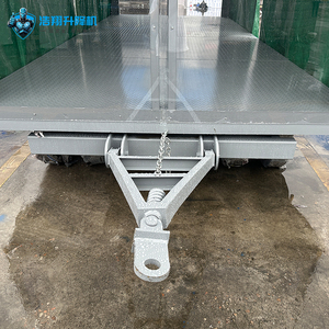 Gölgelik ile 3 Ton havaalanı bagaj taşıma düz platformlu römork depo lojistik Transfer aracı - Product Image 6