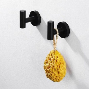Porte-serviettes mural en acier inoxydable, design minimaliste rond, résistant à la rouille, pour salle de bain, capacité jusqu'à 15 lb - Product Image 4