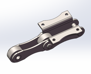Motor Diesel Ferro Anfíbio Hidráulico Aço Borracha Track Shoe Gear para Escavadeira Nova Compatibilidade Máquinas de Construção - Product Image 3