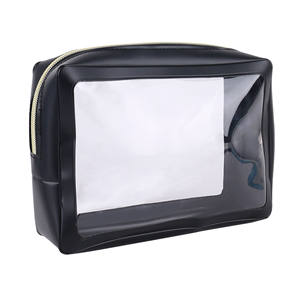 Custom Logo <b>Travel</b> Transparent Vinyl Waterproof Beach Zipper Cosmetic <b>Bag</b> Pouch <b>Clear</b> TPU PVC Toilet <b>Bag</b> - Product Image 1